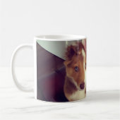 ペットの写真をアップロード コーヒーマグカップ (左)