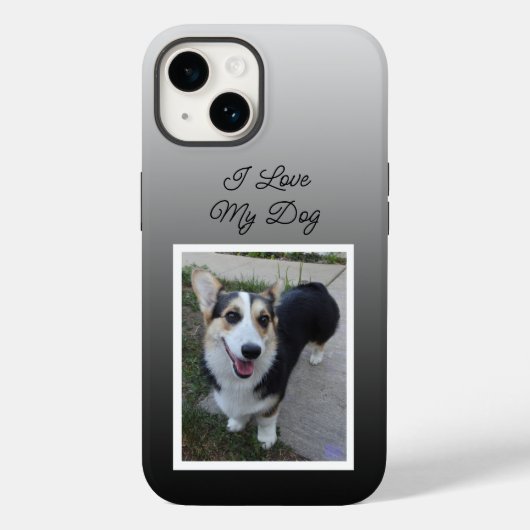 ペットの写真をカスタマイズ 犬が大好き   Case-Mate iPhoneケース (裏面)