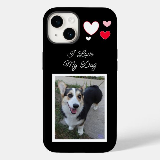 ペットの写真をカスタマイズ 犬が好き Case-Mate iPhoneケース (裏面)