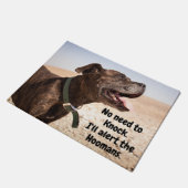 ペットの写真をノックする必要がない独自の作成 ドアマット (アングル)