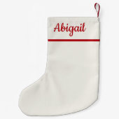 ペットの写真をリバーシブルパーソナライズされた スモールクリスマスストッキング (裏面)