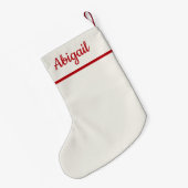 ペットの写真をリバーシブルパーソナライズされた スモールクリスマスストッキング (裏面 (吊り時))