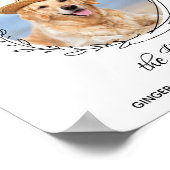 ペットの写真を使ったシグネチャーカクテルバー 犬 猫 ウェディング ポスター (角)