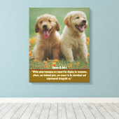 ペットの写真を使った犬好きのための壁アート キャンバスプリント (インサイチュ (ウッドフロア))