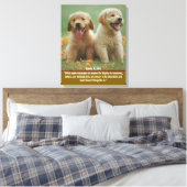 ペットの写真を使った犬好きのための壁アート, 私 キャンバスプリント (インサイチュ (寝室))