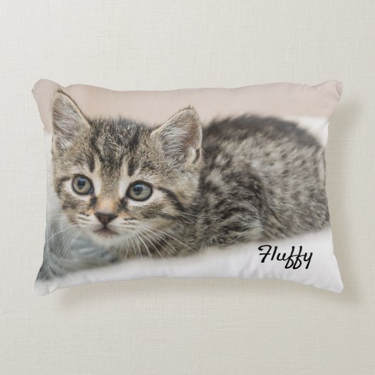 ペットの写真を簡単に追加 アクセントクッション (正面)