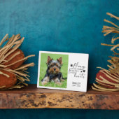 ペットの写真を記念して、いつも心に留めています フォトプラーク (側面)