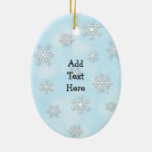 ペットの写真を追加するカスタムクリスマスオーナメント セラミックオーナメント (裏面)