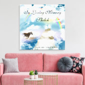 ペットの写真を追加するペットの紛失悔やみや弔慰 キャンバスプリント (インサイチュ (リビング))