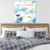 ペットの写真を追加するペットの紛失悔やみや弔慰 キャンバスプリント (インサイチュ (寝室))