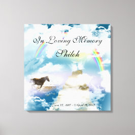 ペットの写真を追加するペットの紛失悔やみや弔慰 キャンバスプリント