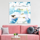 ペットの写真を追加するペットの紛失悔やみや弔慰 キャンバスプリント (インサイチュ (リビング))