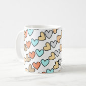 ペットの写真オンハート コーヒーマグカップ (正面左)