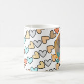 ペットの写真オンハート コーヒーマグカップ (中央)