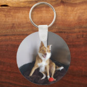 ペットの写真カスタムをアップロード キーホルダー (正面)