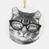 ペットの写真クリスマスの飾り |写真の追加 セラミックオーナメント (正面)