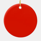 ペットの写真クリスマス セラミックオーナメント (裏面)