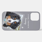 ペットの写真スタイリッシュ灰色の犬 Case-Mate iPhoneケース (裏面 (横))