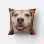 ペットの写真パーソナライズされた犬猫 クッション (裏面)