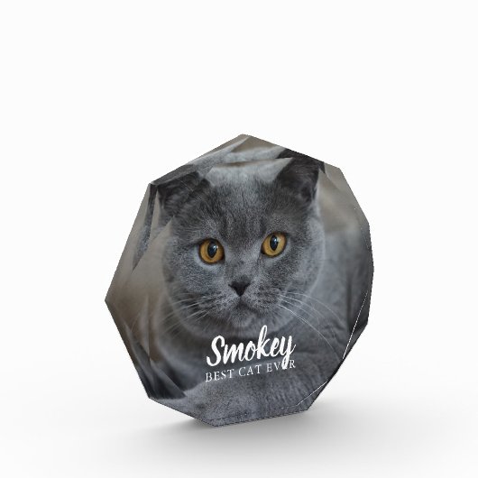 ペットの写真パーソナライズされた フォトブロック (左)