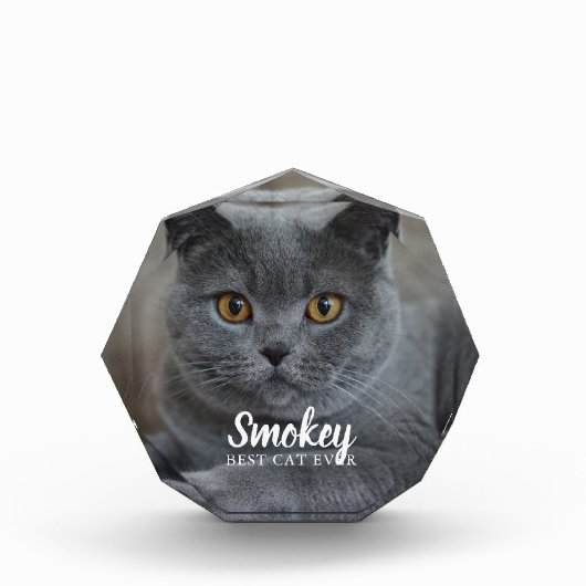 ペットの写真パーソナライズされた フォトブロック (正面)