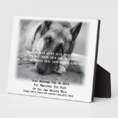 ペットの写真ペット喪失記念碑 フォトプラーク (側面)