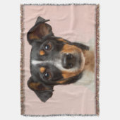 ペットの写真犬 スローブランケット (正面縦)