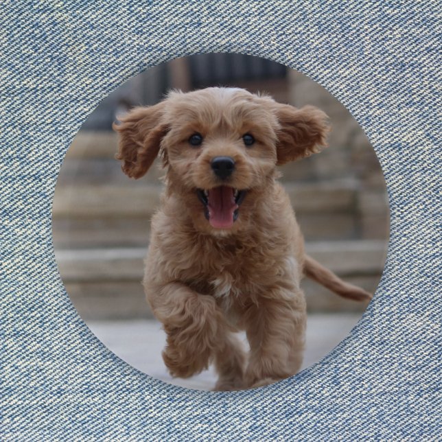 ペットの写真 |かわいい可愛い犬のアップロード 缶バッジ