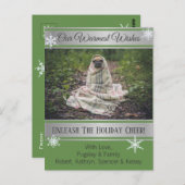 ペットの写真「ご多幸をお祈り」の祝日を追加 ポストカード (正面/裏面)