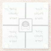 ペットの写真 ガラスコースター (裏面)