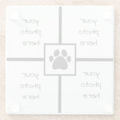 ペットの写真 ガラスコースター (裏面)