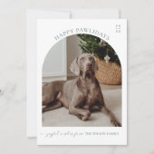 ペットの写真　クリスマス・ホリデー・カード 招待状 (正面)