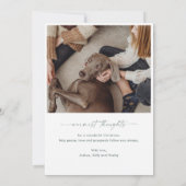 ペットの写真　クリスマス・ホリデー・カード 招待状 (裏面)