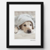 ペットの写真 | モダン ミニマル ブラック＆ホワイト フレーム ペット (正面)