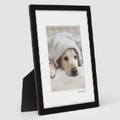 ペットの写真 | モダン ミニマル ブラック＆ホワイト フレーム ペット (側面)