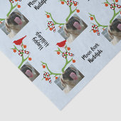 ペットの写真「ルドルフ越し」を追加おもしろいクリスマス 薄葉紙 (詳細)