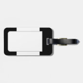 ペットの写真（白黒） ラゲッジタグ (裏面横)