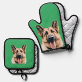 ペットの写真 鍋つかみ&鍋敷きセット (正面/裏面)