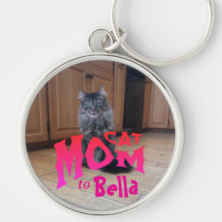 ペットの写真CATママがパーソナライズ キーホルダー