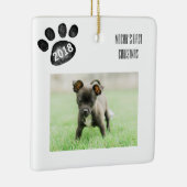 ペットの初めてのクリスマスカスタムオーナメント犬または猫 セラミックオーナメント (右)