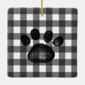 ペットの初めてのクリスマスカスタムオーナメント犬または猫 セラミックオーナメント (裏面)