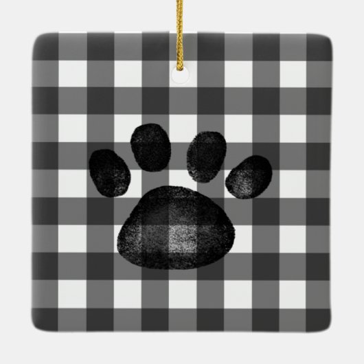 ペットの初めてのクリスマスカスタムオーナメント犬または猫 セラミックオーナメント (裏面)