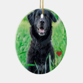 ペットの初めてのクリスマス写真名 セラミックオーナメント (右)