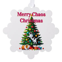 ペットの初めてのクリスマス ペーパーオーナメント カード