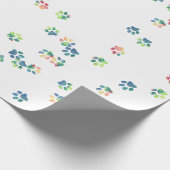 ペットの前足はどこでもプリント ラッピングペーパー (角)