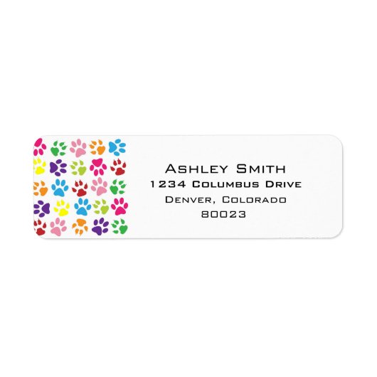 ペットの前部印刷パターン ラベル (正面)