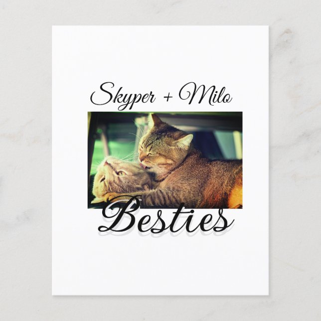ペットの友人のbesties名前ペットの写真動物の愛を追加 (正面)