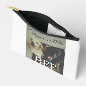 ペットの友人のbesties名前ペットの写真動物の愛を追加 アクセサリーポーチ (見開き)