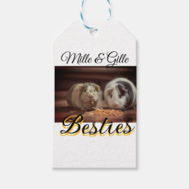 ペットの友人のbesties名前ペットの写真動物の愛を追加 ギフトタグ