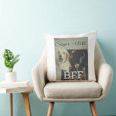 ペットの友人のbesties名前ペットの写真動物の愛を追加 クッション (椅子)
